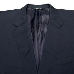 Canali Blazer Sport Coat 60R (50R) Mens Wool 2B 2V Navy AL 13220/00